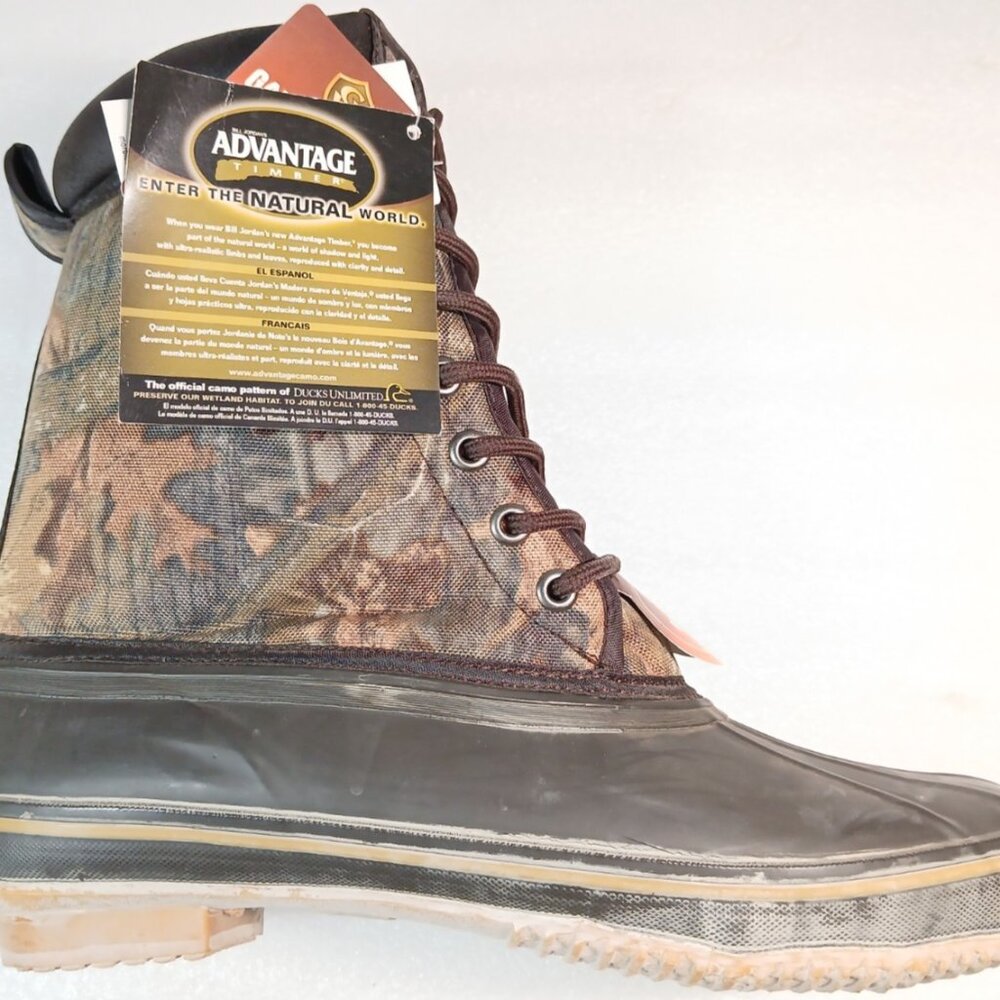Game Winner Thermolite Camo Insulated Hunting Boots Mens 12 Steel Shank NWT